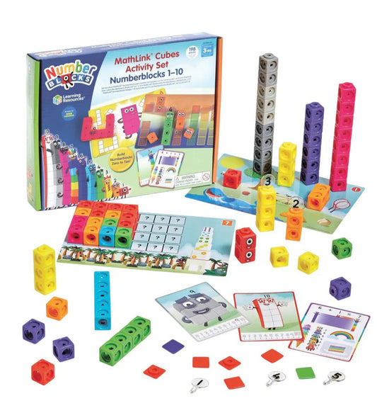 Mathlink cubes number blocks 1-10 activity set