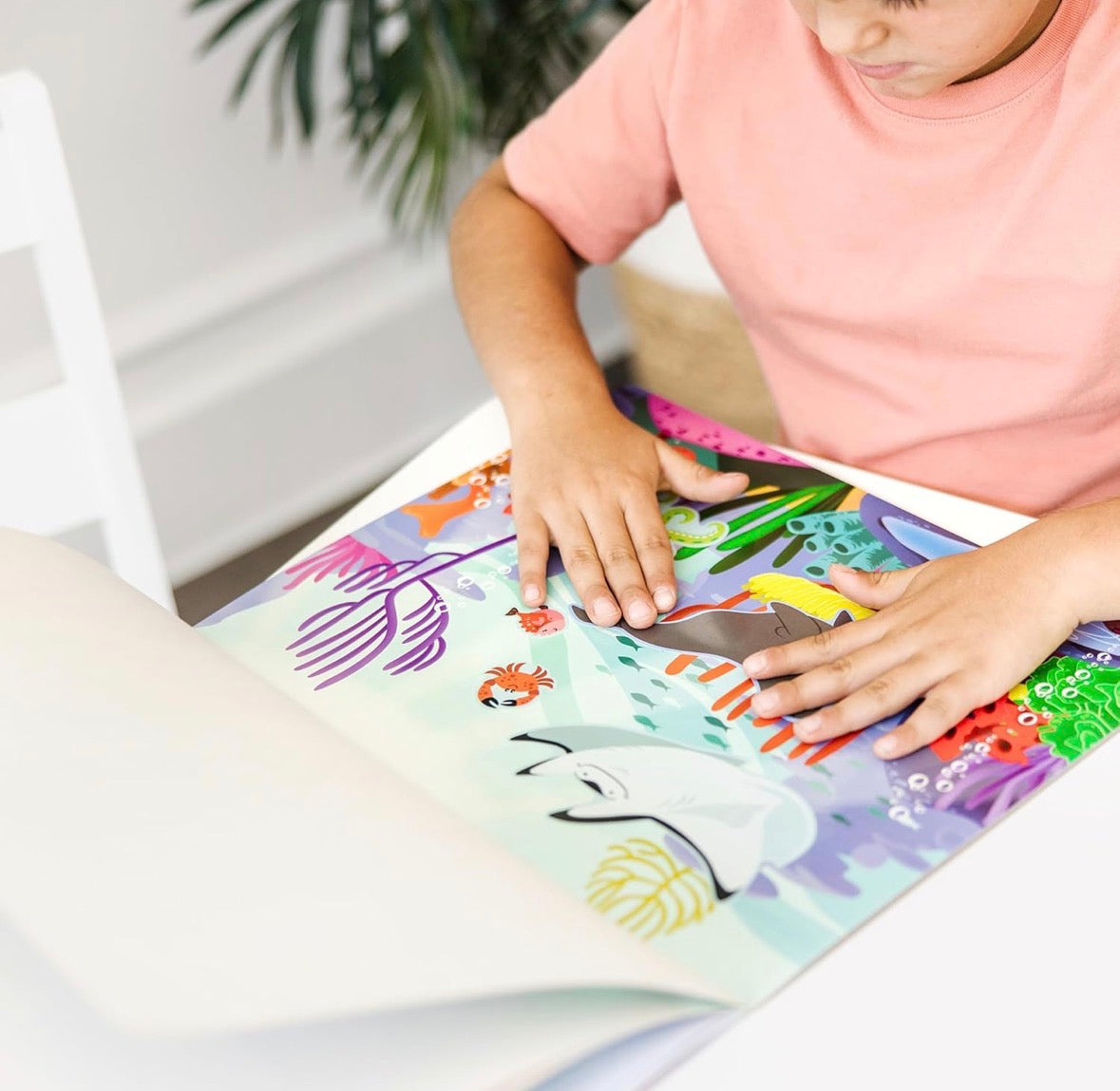 Reusable sticker pad - under the sea