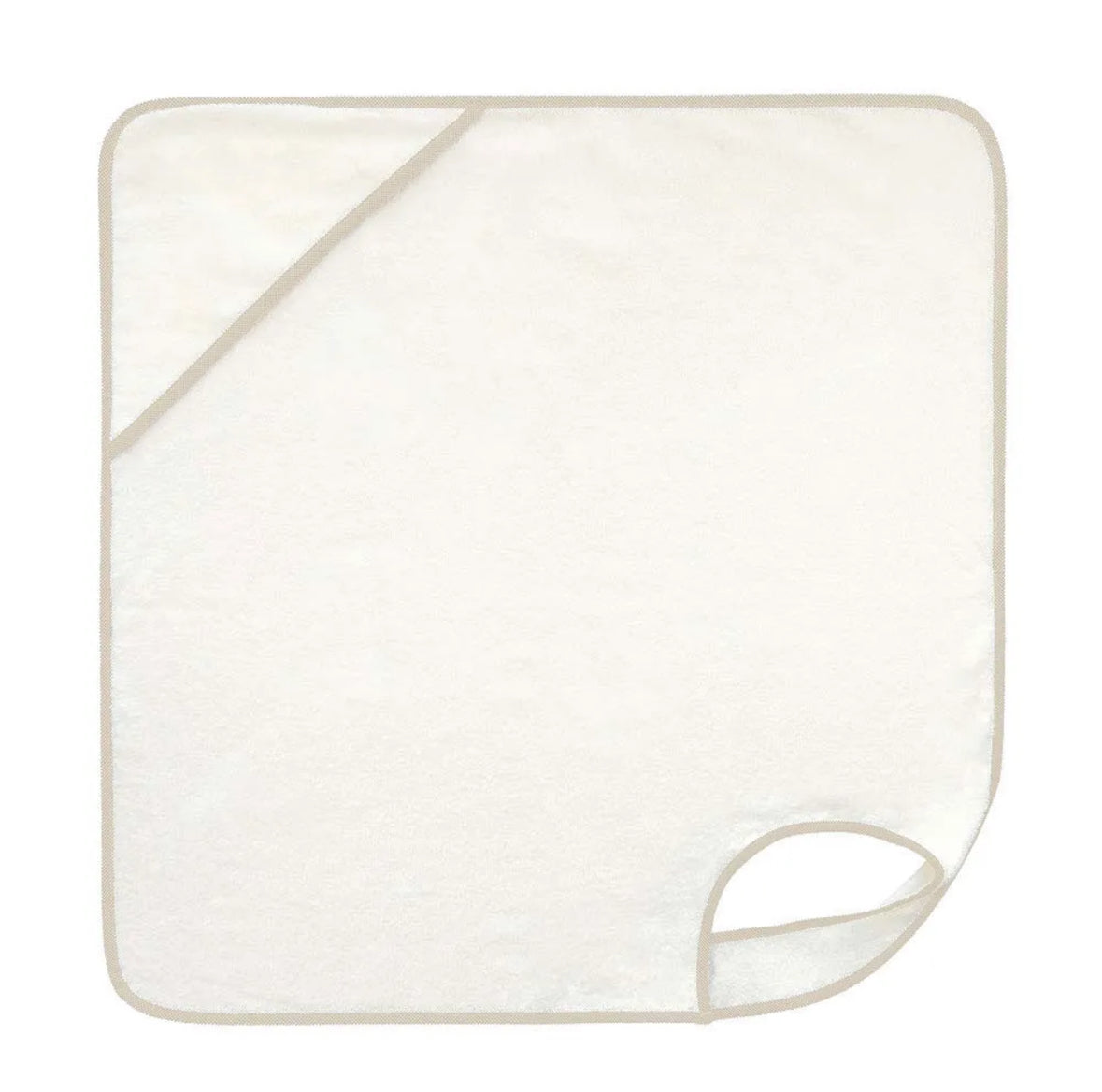 Apron towel with piping