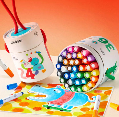 Rotary washable crayons / 24 colors