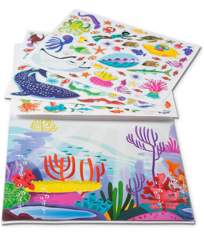 Reusable sticker pad - under the sea
