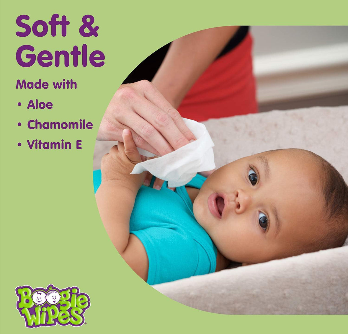 Gentle saline wipes for stuffy noses