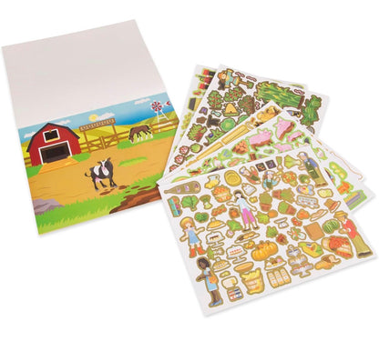 Reusable sticker pad - farm