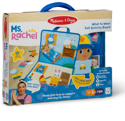 Ms.Rachel what to wear felt activity board