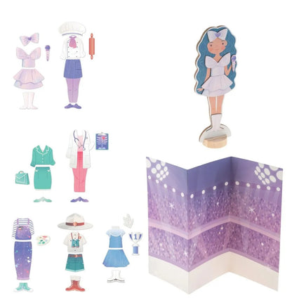 Magnetic dress up doll - princess
