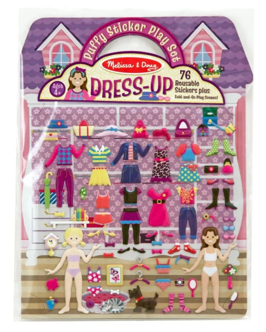 Puffy sticker play set - dress up