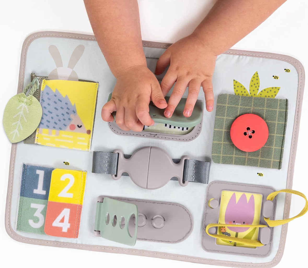 Activity buckles board Montessori toy