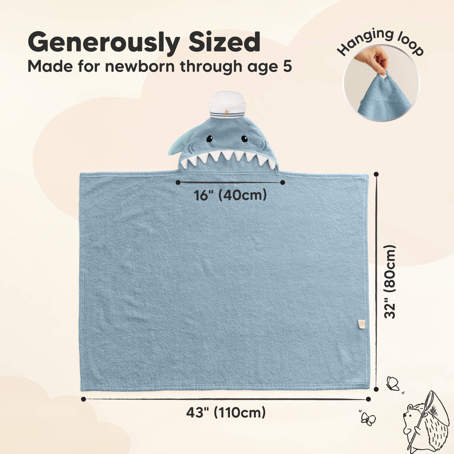 PlayPals Hooded Towel