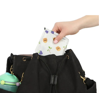Fold up bib - 2pcs / white&navy