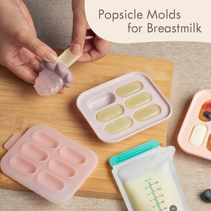 Baby food feeder with freezer tray