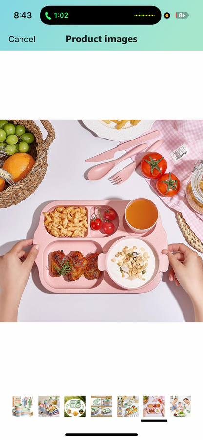 Wheat Straw Dinnerware Cutlery Set - 24 pcs