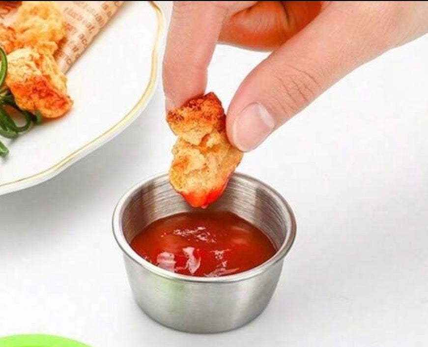 Stainless Steel Condiment Containers - 6 pcs