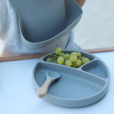 طقم طعام سيليكون مكون من 3 قطع
