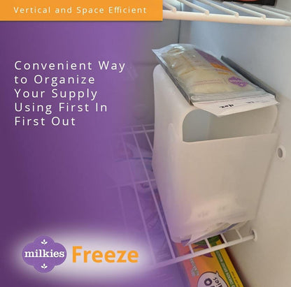 Breast milk storage tower