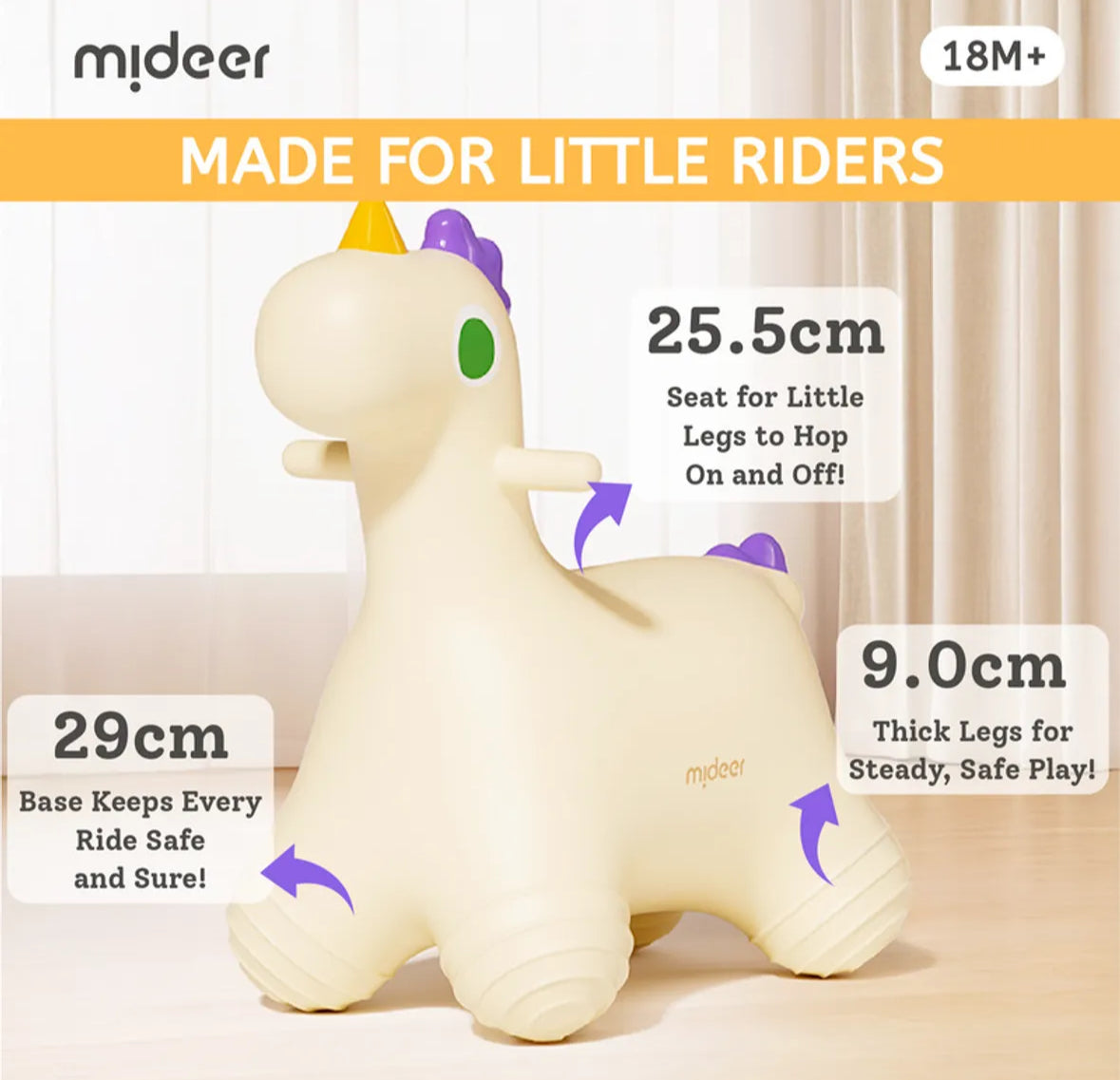 Inflatable bouncy horse