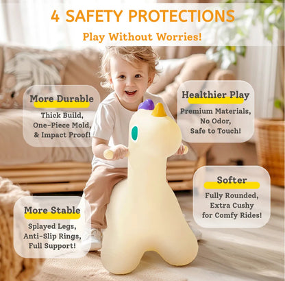 Inflatable bouncy horse