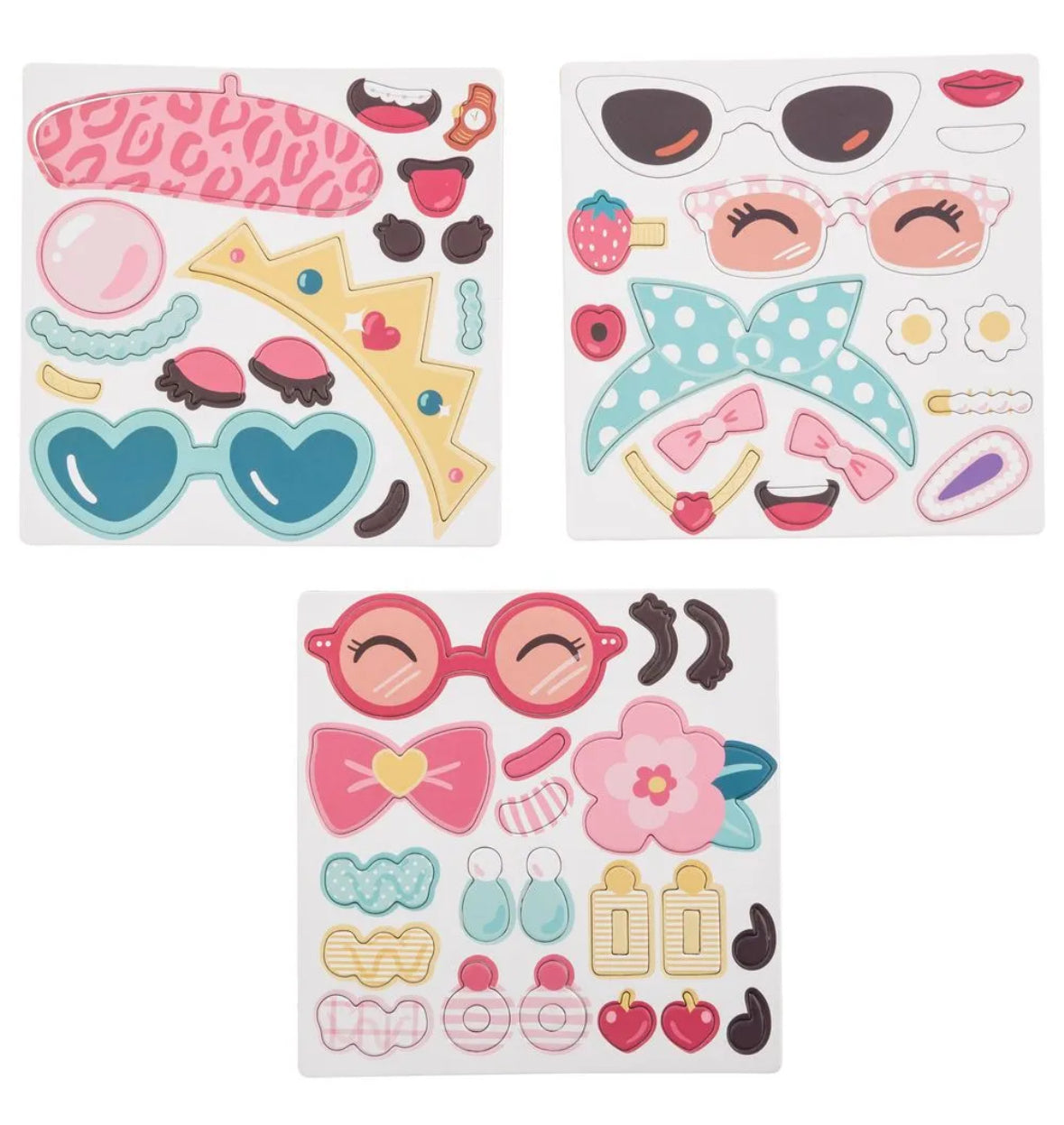 Magnetic funny face / girl set