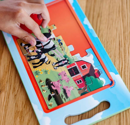 Take-along jigsaw puzzle - farm