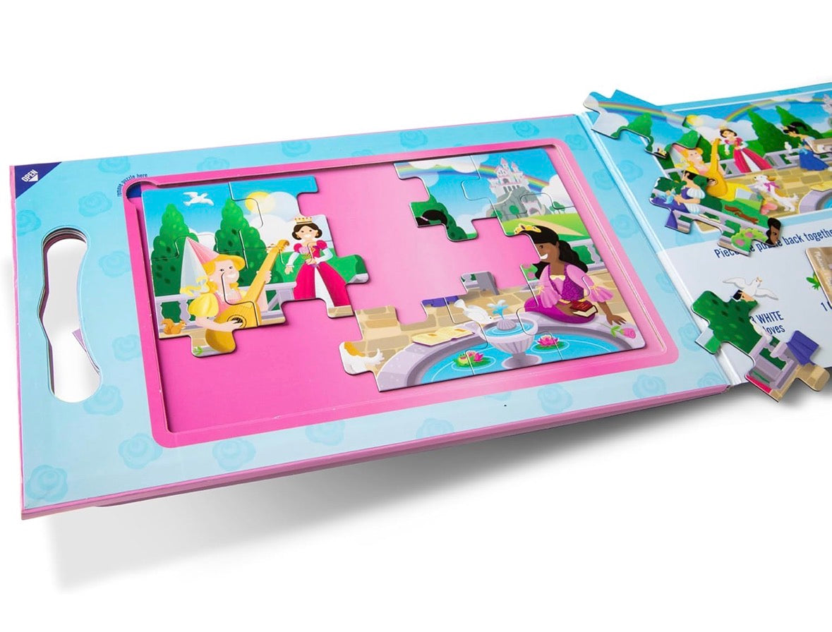 Take-Along Magnetic Jigsaw Puzzle Set - princesses