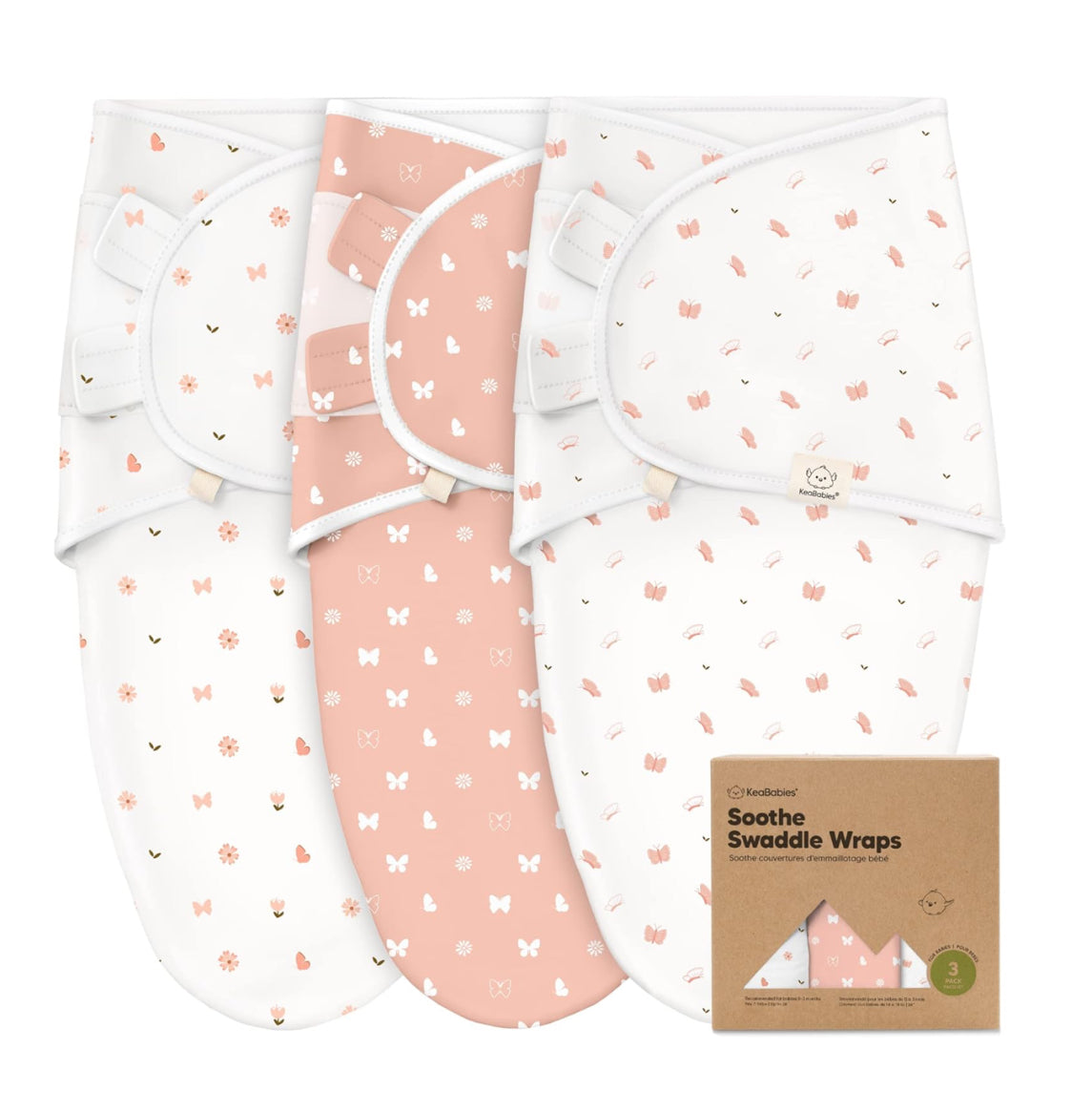 3-Pack Organic Baby Swaddle Sleep Sacks