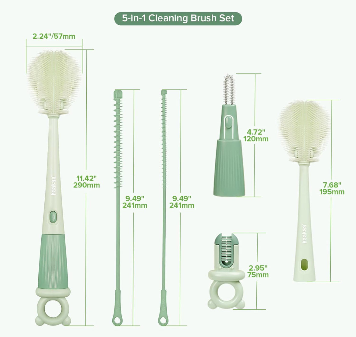 5 in 1 cleaning brush set
