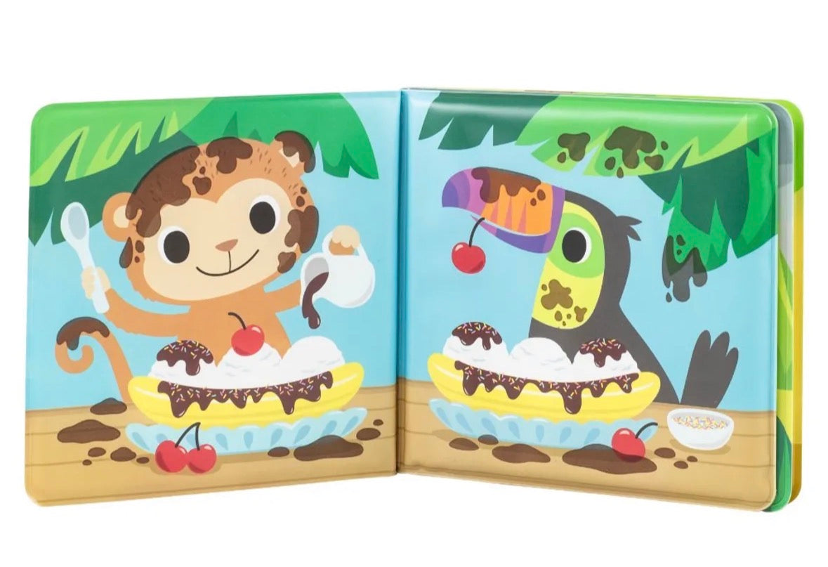 Bath book - messy jungle