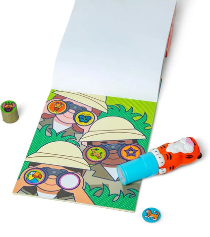 Mini activity pad & refill sticker set - tiger