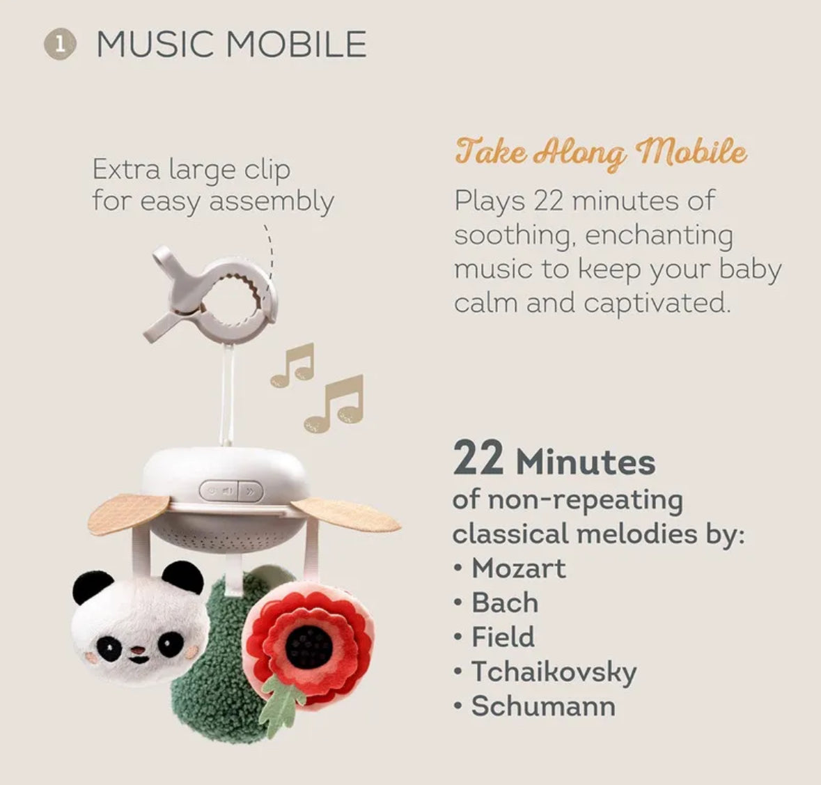 Luxury music mobile newborn kit