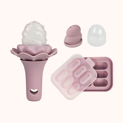 Baby food feeder with freezer tray