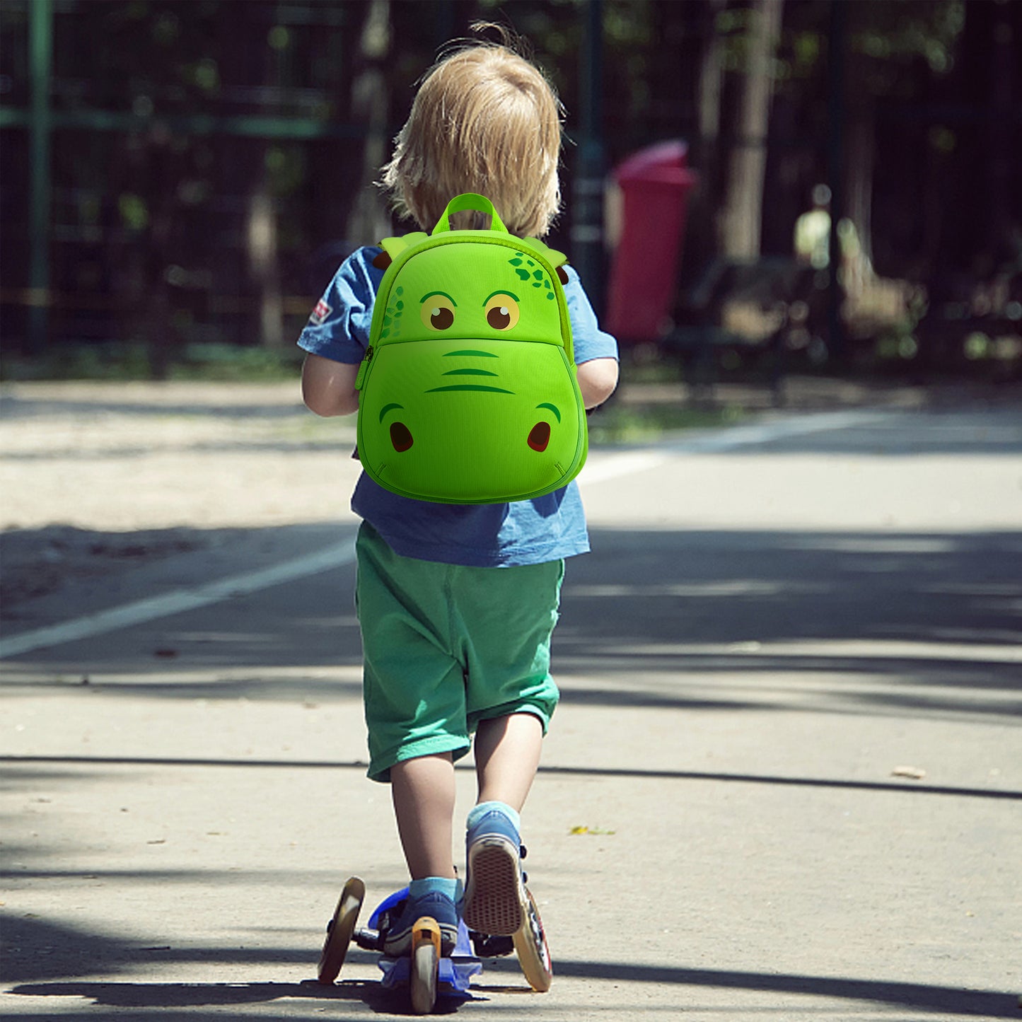3D hippo mouth backpack