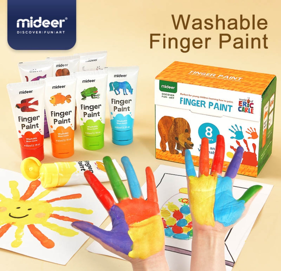 Finger paint - 8 colors