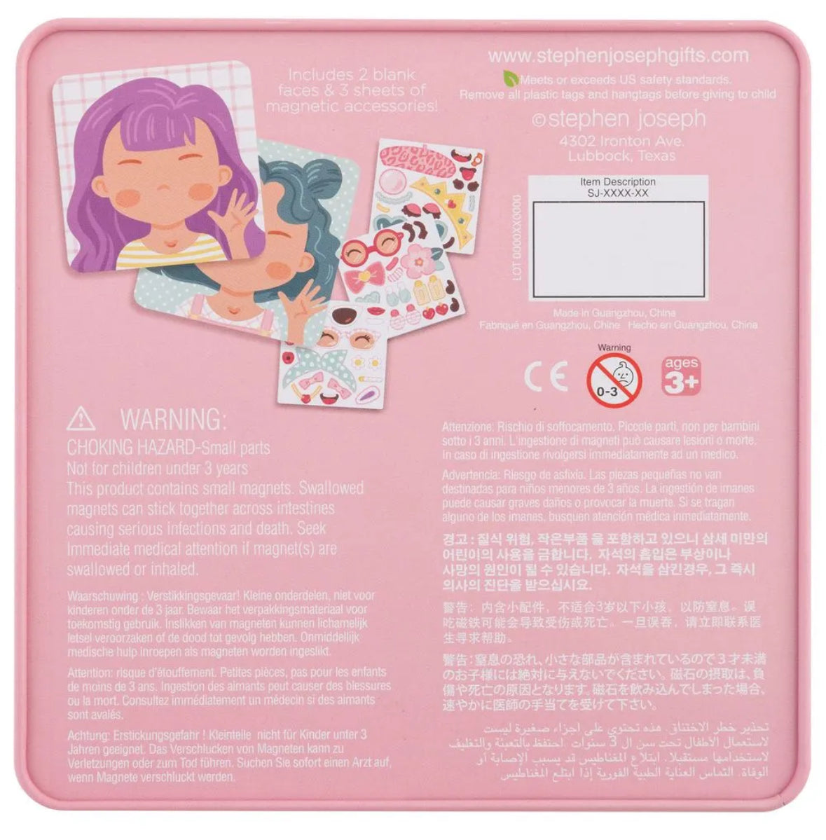 Magnetic funny face / girl set