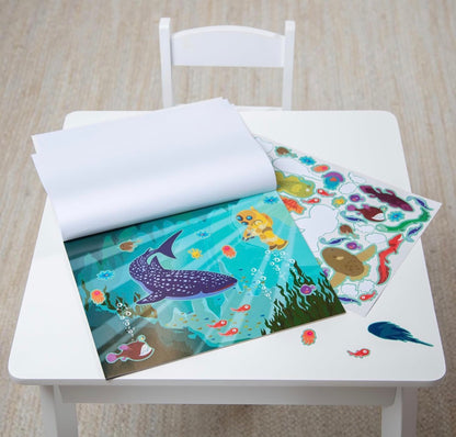 Reusable sticker pad - under the sea