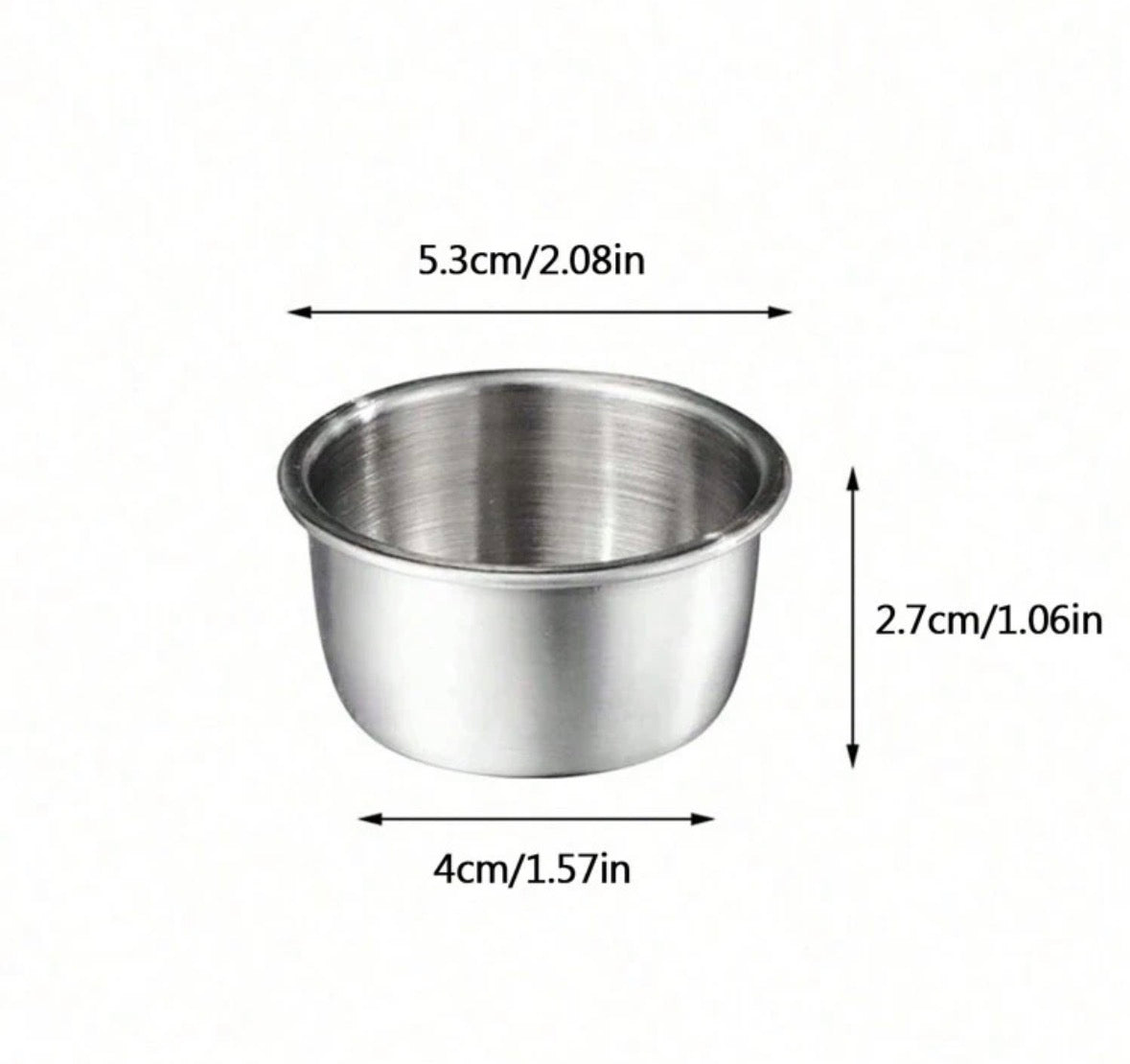 Stainless Steel Condiment Containers - 6 pcs