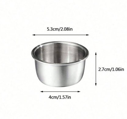 Stainless Steel Condiment Containers - 6 pcs