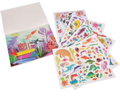 Reusable sticker pad - under the sea