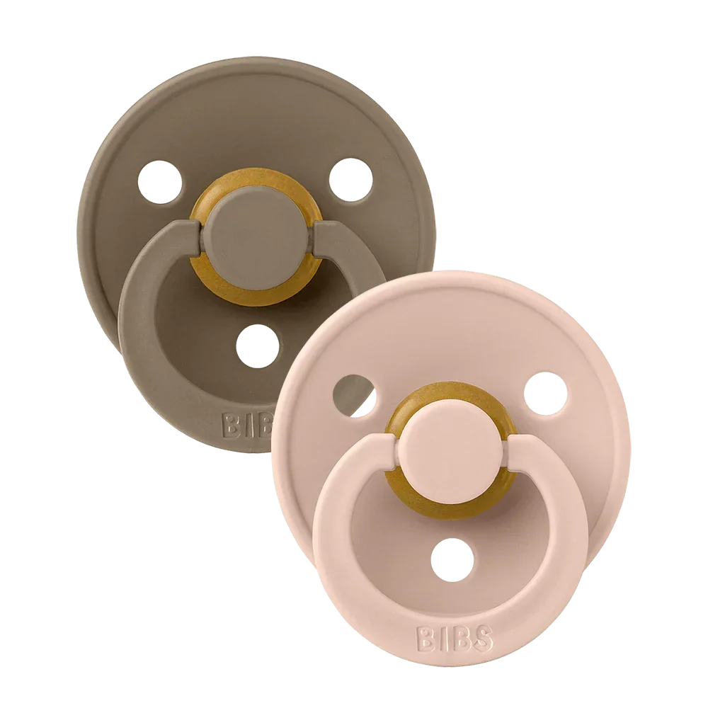 Bibs pacifier dark oak / Blush