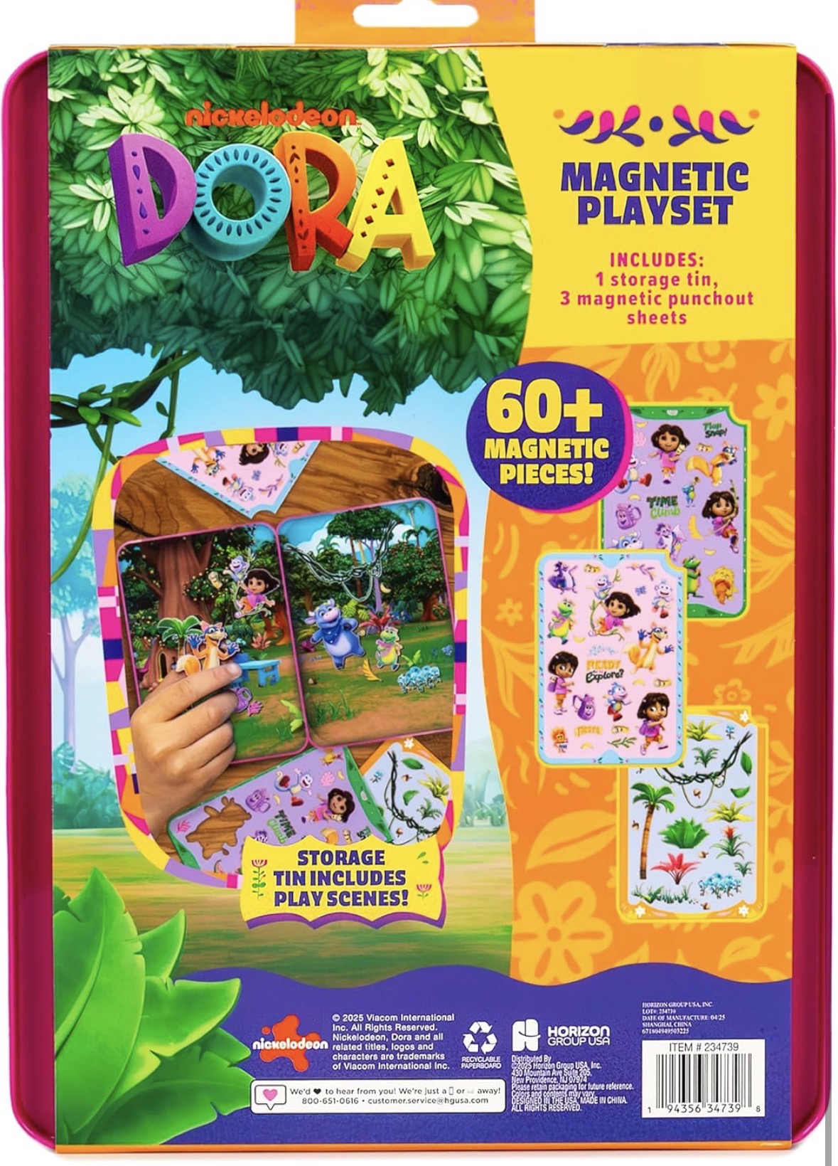 Dora magnetic playset