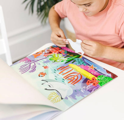 Reusable sticker pad - under the sea