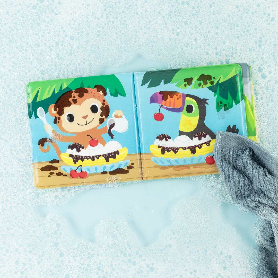 Bath book - messy jungle