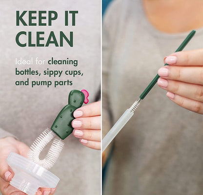 مجموعة فرشاة تنظيف زجاجات الصبار