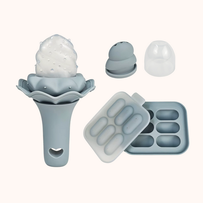 Baby food feeder with freezer tray