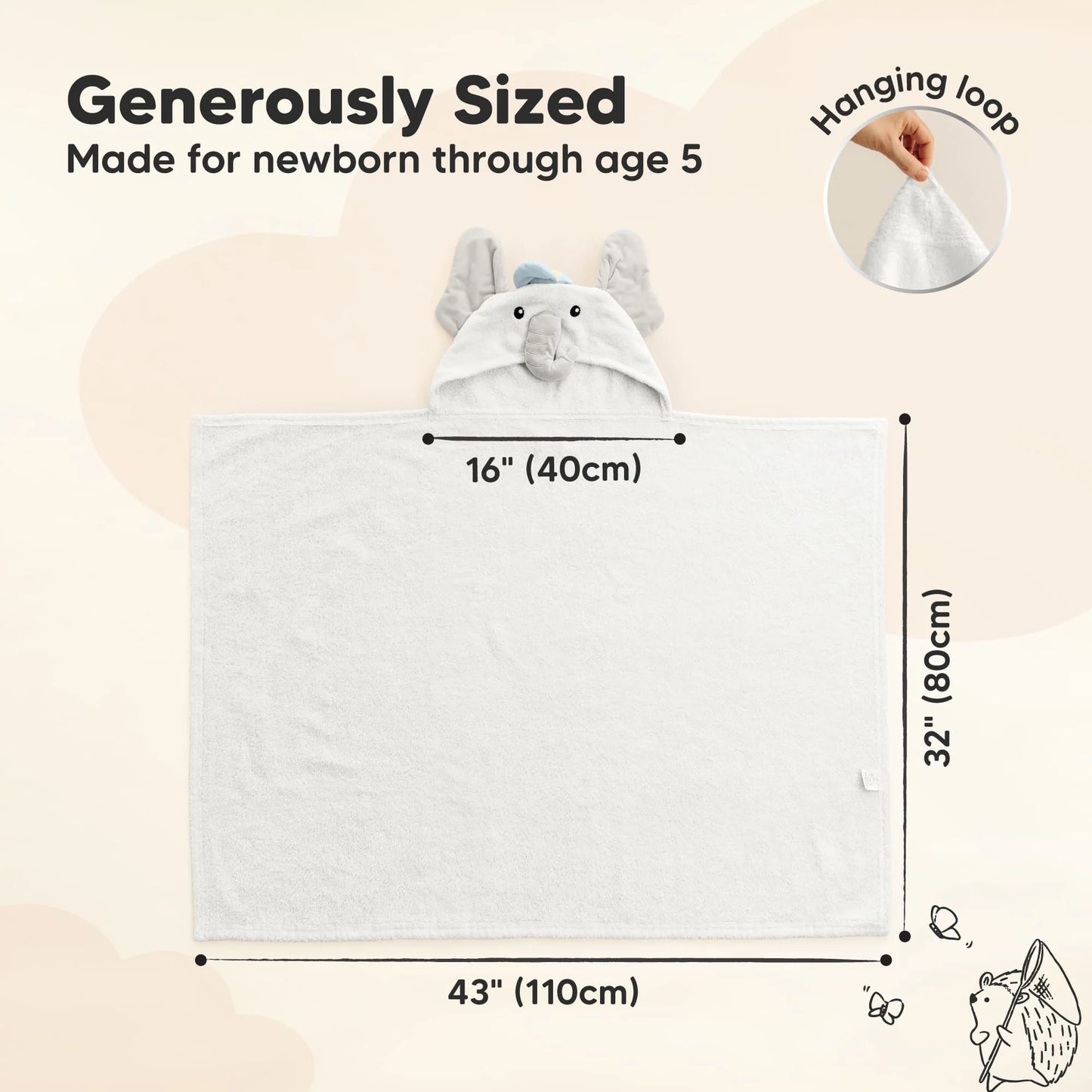 PlayPals Hooded Towel