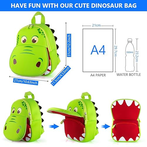 3D hippo mouth backpack