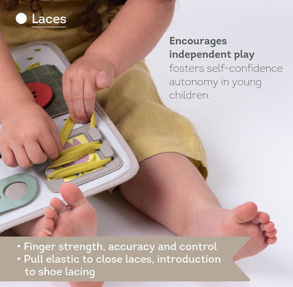 Activity buckles board Montessori toy