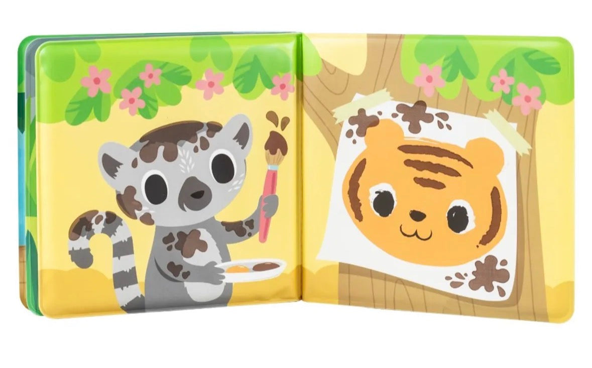 Bath book - messy jungle
