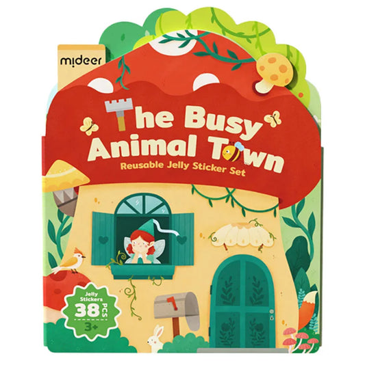 Reusable sticker - animal town
