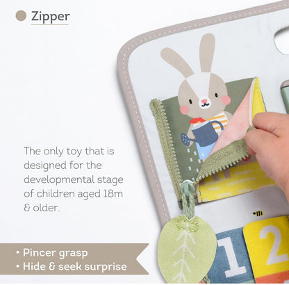 Activity buckles board Montessori toy