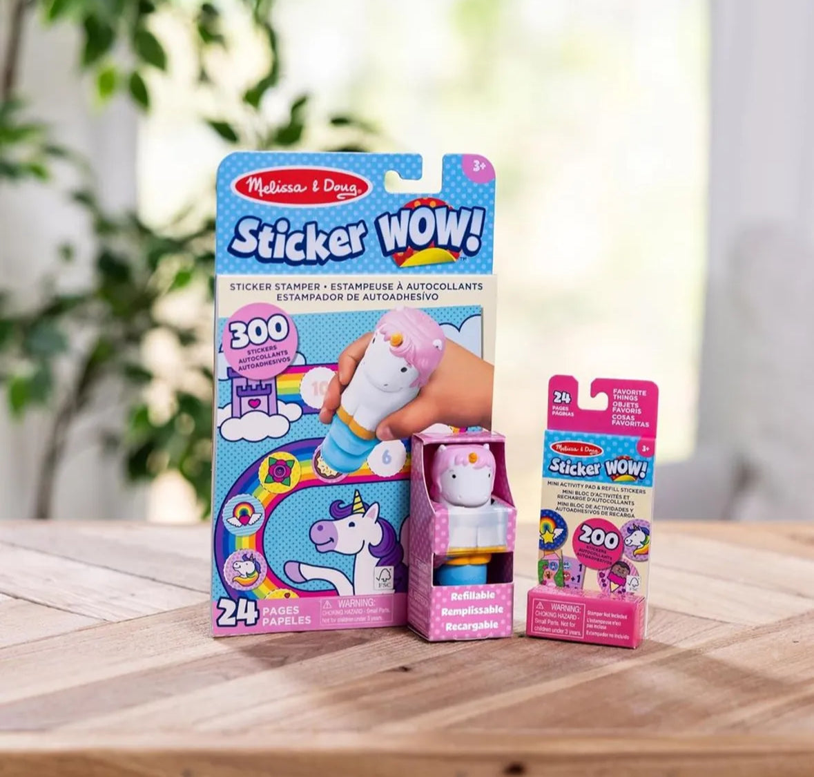 Mini activity pad & refill sticker set - unicorn