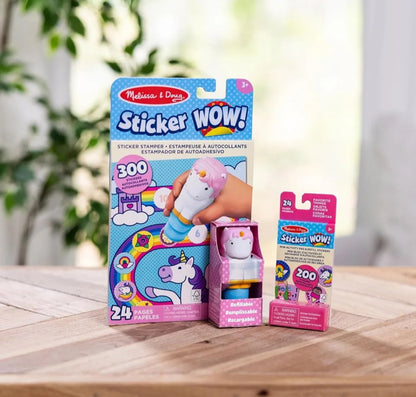Mini activity pad & refill sticker set - unicorn